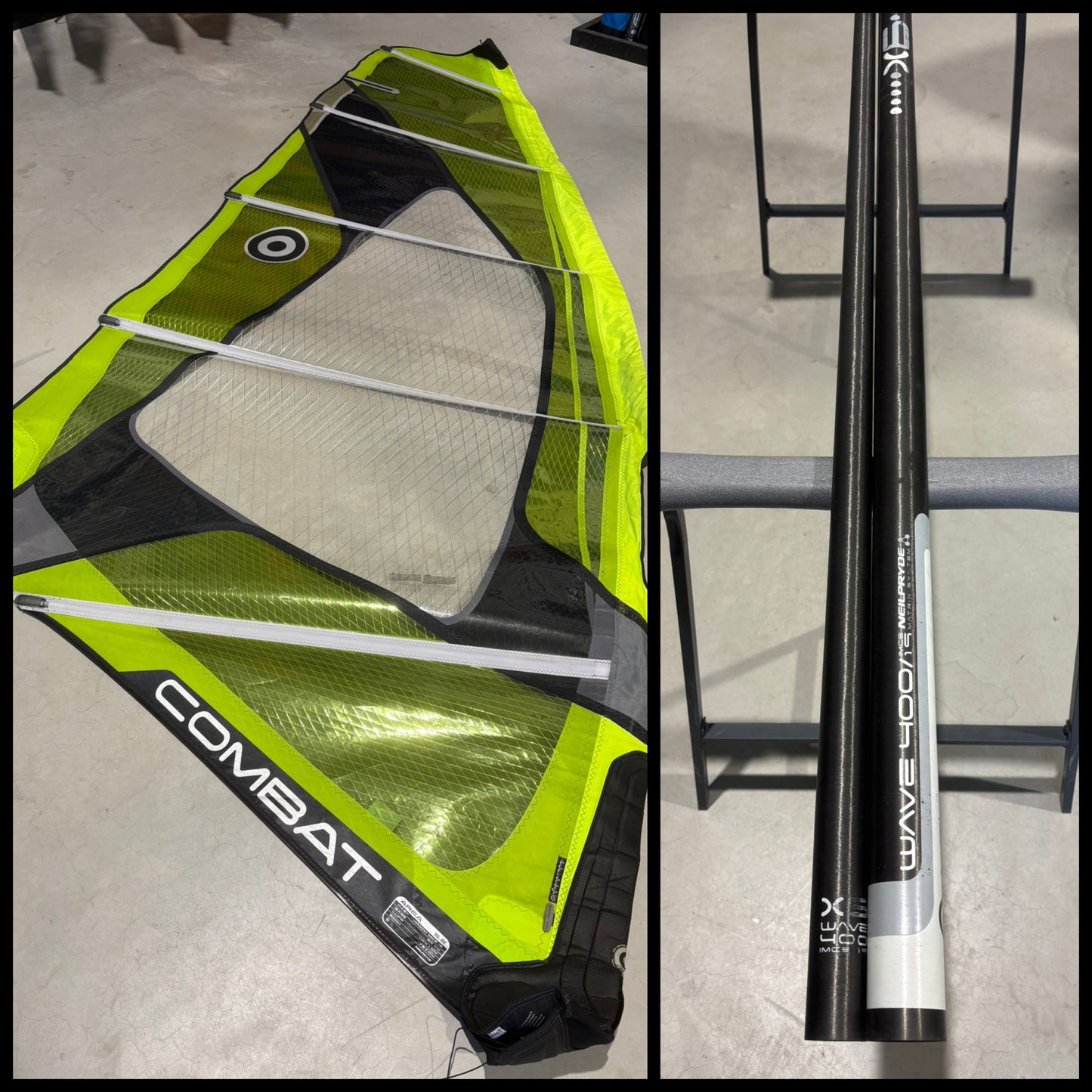 (Gereserveerd) Neilpryde Combat 5.2 + Neilpryde X6 400