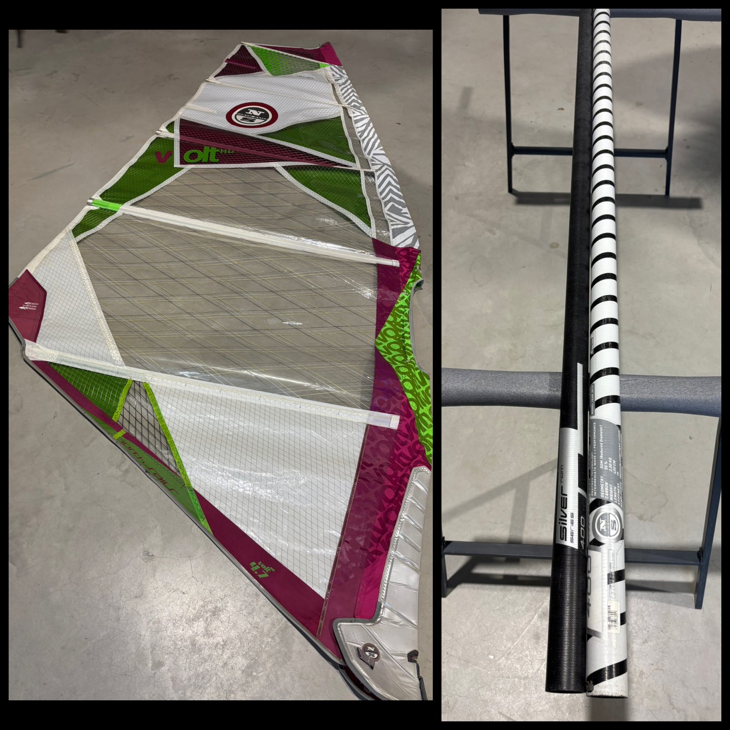 North Sails Volt HD 4.7 + North Sails Silver 400 RDM C55