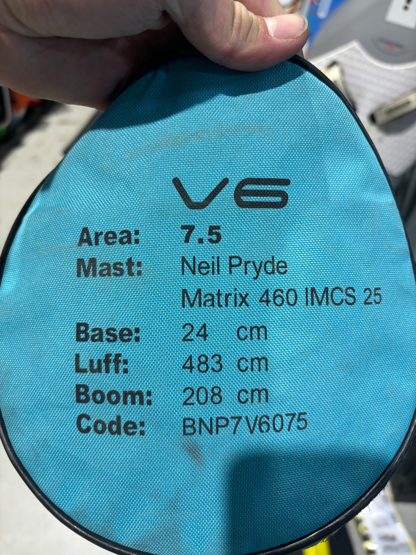 (Gereserveerd) Neilpryde V6 7.5