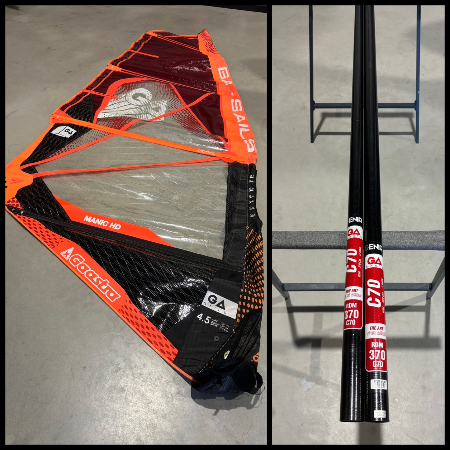 Gaastra Manic HD 4.5 + Gaastra 370 RDM C70