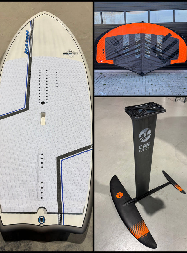 Naish Hover Carbon Ultra 95L + Cabrinha 1200 Foil + Ensis Score 5.2m
