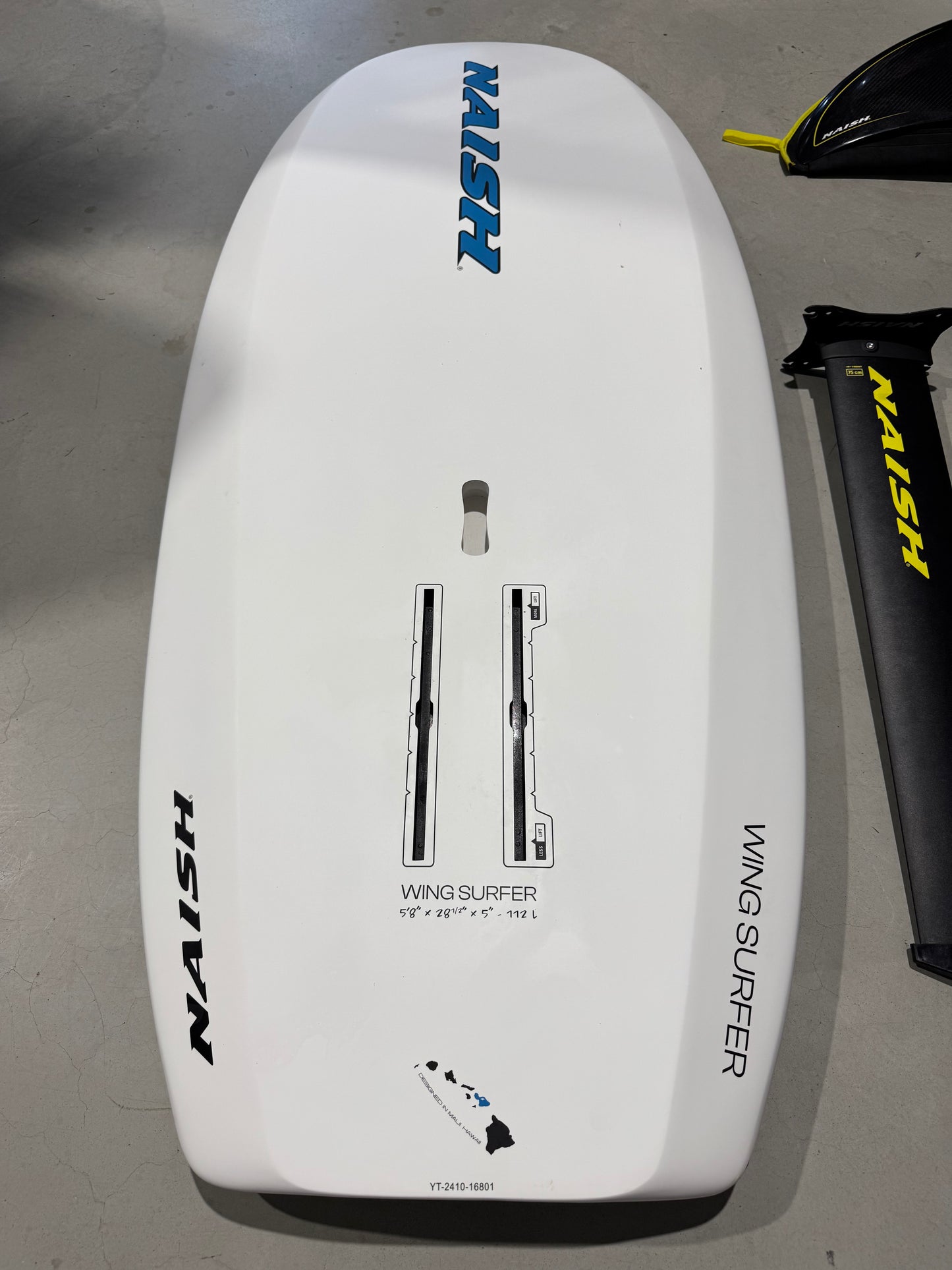 Complete Wingfoil Set | Naish Wingsurfer 5’8/112L + Naish Foil + Naish Wingsurfer 5.0