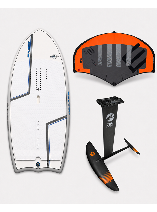 Naish Hover Carbon Ultra 95L + Cabrinha 1200 Foil + Ensis Score 5.2m