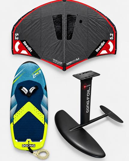 Gong Lance 5’8 - 130L + Gong Allvator 2000 Foil + Reedin Superwing 5.2