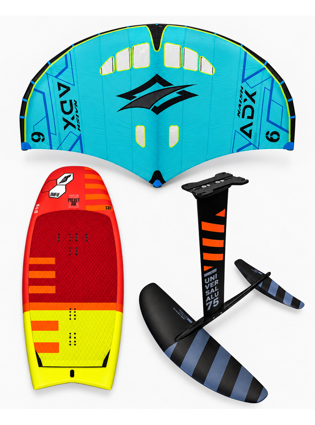 Tabou Pocket Air - 137L + RRD Universal Y27 2000 Foil + Naish ADX 6.0