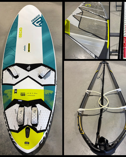 Fanatic Gecko HRS 120L + North Sails Natural 5.8 Tuigage