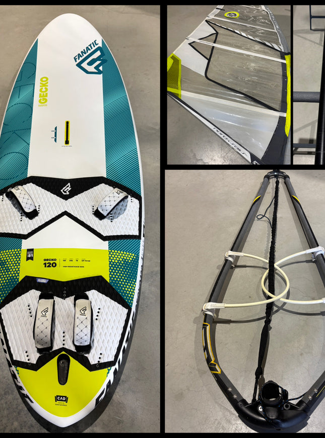 Fanatic Gecko HRS 120L + North Sails Natural 5.8 Tuigage