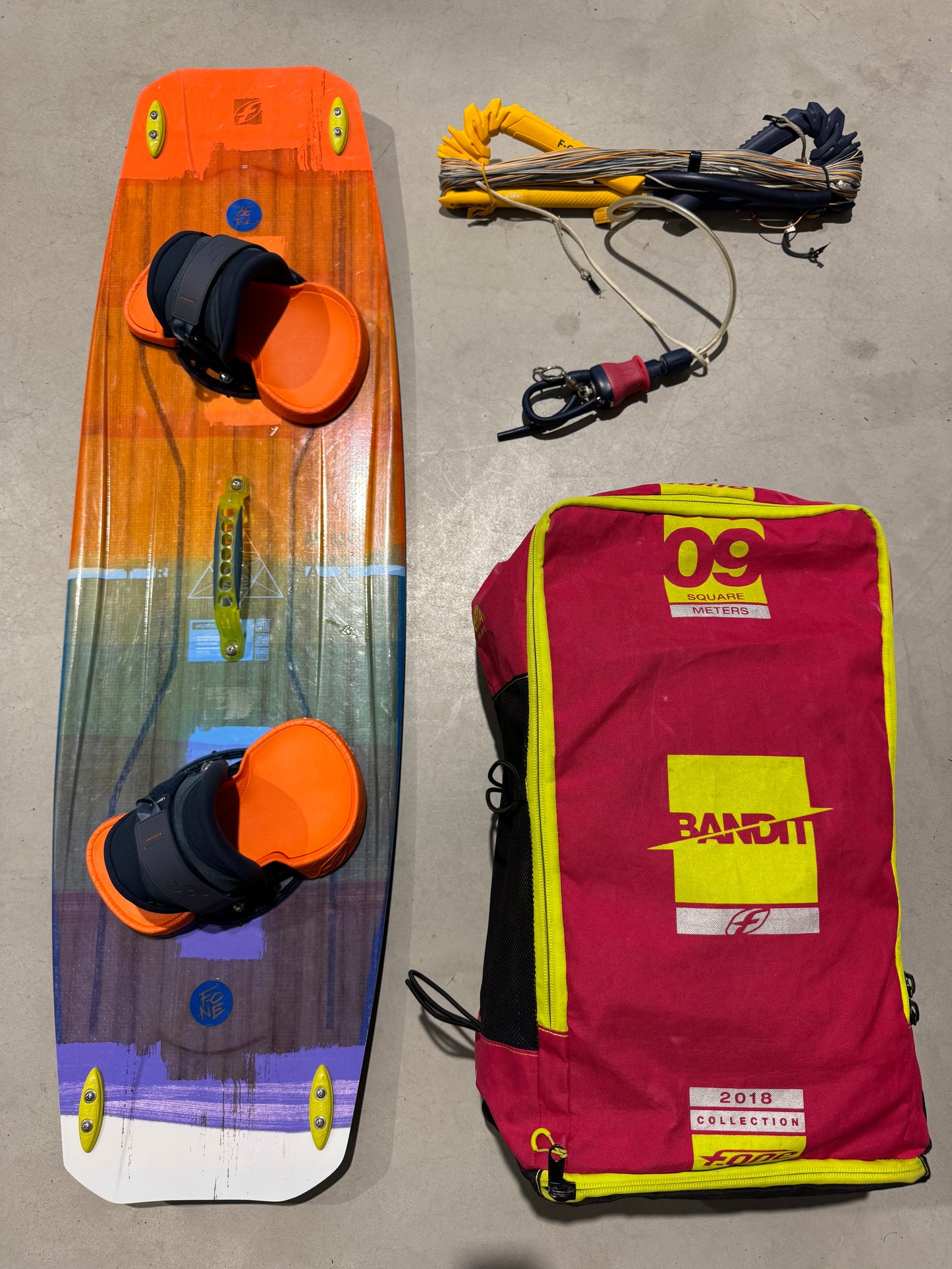 F-one Bandit 9m + Fone Trax 136x40.5 + F-one Bar