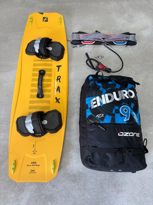 Ozone Enduro 9m + F-One TRAX Carbon 137x42 + Ozone Bar