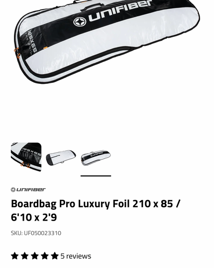 Unifiber Boardbag Pro Foil 210x85