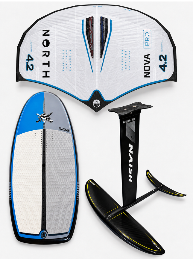 Naish Hover Ultra Carbon - 100L + Naish Jet HA 1400 Foil + North Nova PRO 4.2