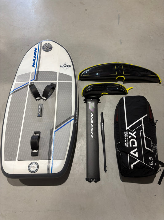 Complete Wingfoil set | Naish Hover 5’7/135L + Naish Foil + Naish ADX 5.5