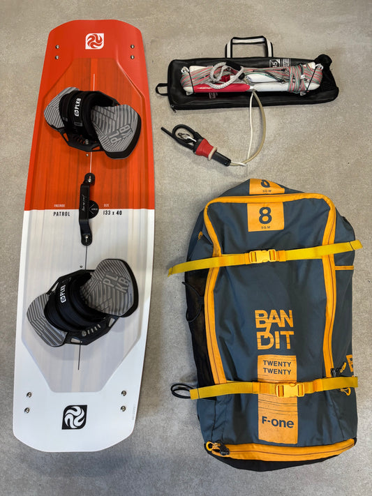 F-One Bandit 8m + PLKB Patrol 133x40 + F-One Bar
