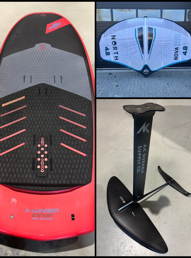 JP X-Winger PRO 6’5 - 145L + AK Tracer 1900 Carbon Foil + North Nova PRO 4.8