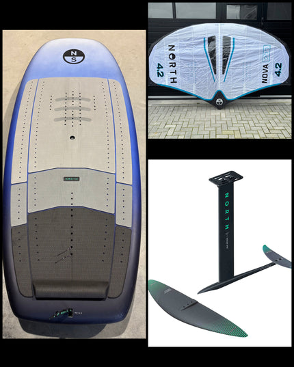 North Seek 2025 5’3 - 88L + North Sonar 1350 Foil + North Nova PRO 4.2