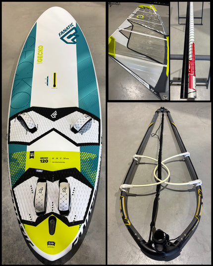 Fanatic Gecko HRS 120L + North Sails Natural 5.8 Tuigage