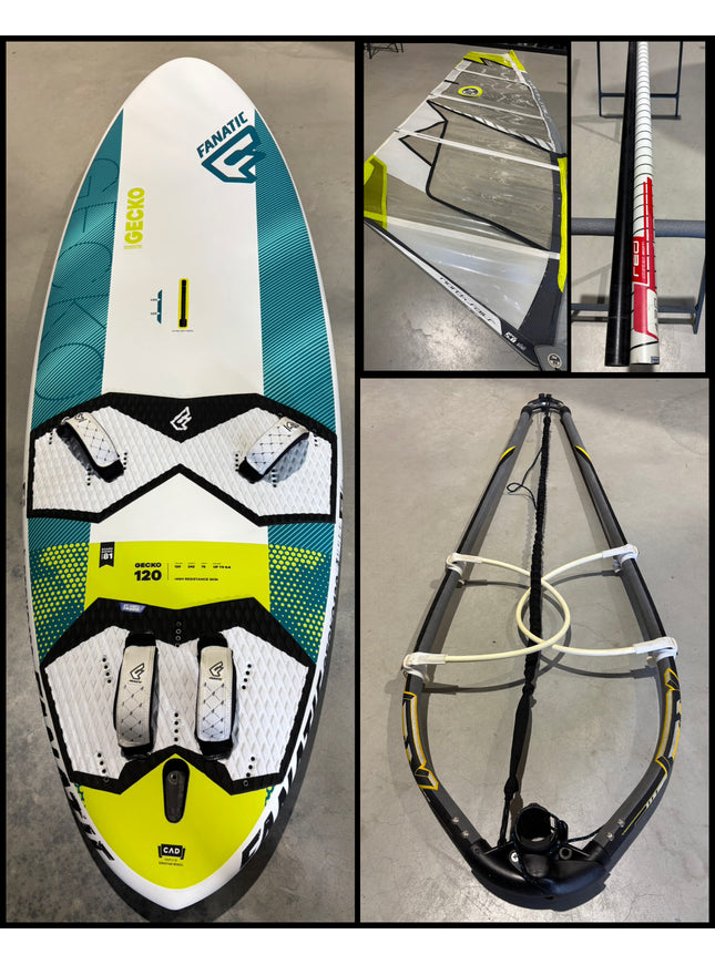 Fanatic Gecko HRS 120L + North Sails Natural 5.8 Tuigage