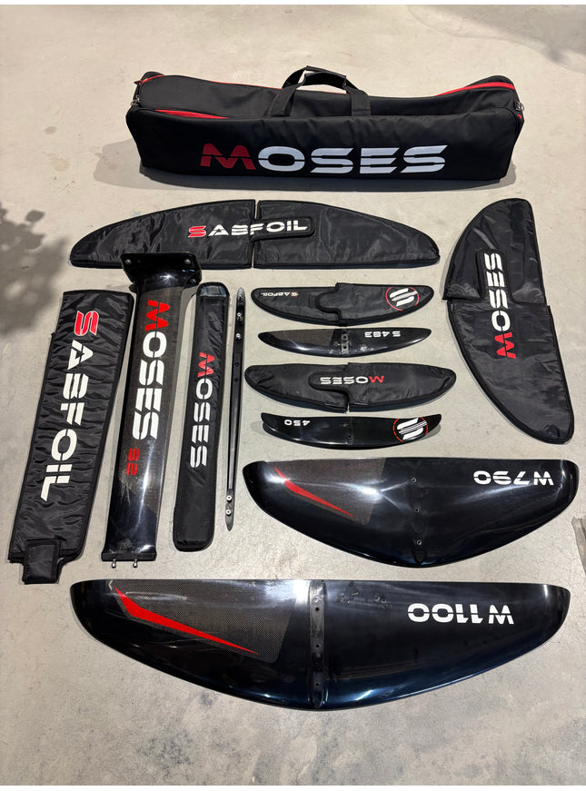 Moses Sabfoil Wingfoil Foil set - W1100 + W790 / Mast 82cm / S450 + S483 / Fuselage