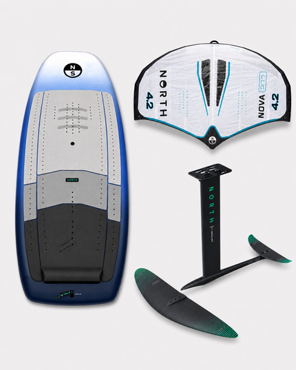 North Seek 2025 5’3 - 88L + North Sonar 1350 Foil + North Nova PRO 4.2