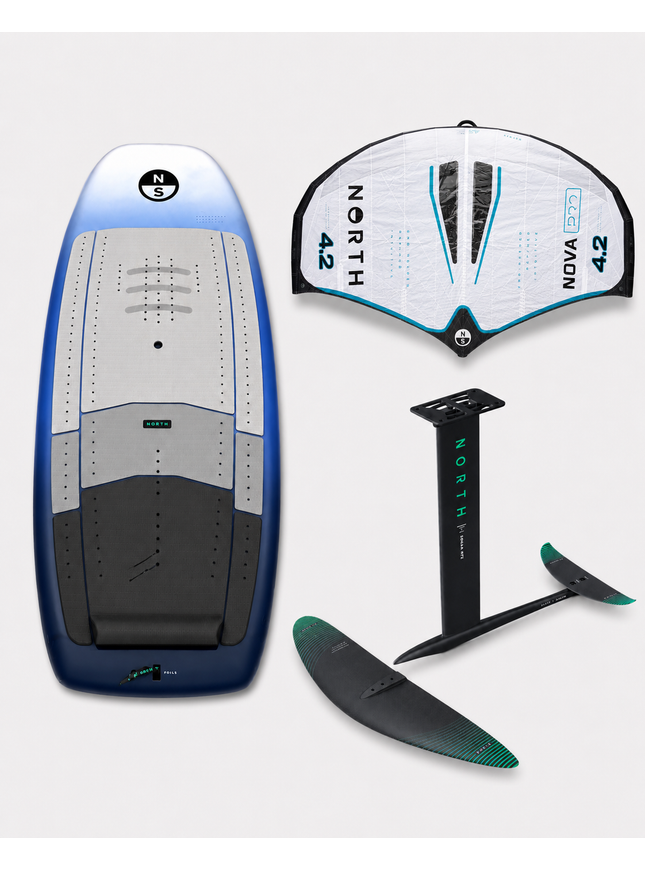 North Seek 2025 5’3 - 88L + North Sonar 1350 Foil + North Nova PRO 4.2