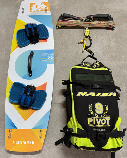 Naish Pivot 9m + Airush Vox 135 + Naish Fusion Bar