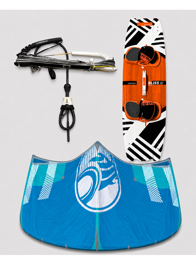 Cabrinha Moto 9m + RRD Bliss V5 135x39 + Cabrinha Bar