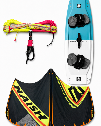 Naish Pivot 12m + PLKB Shepherd 142x42 + Naish Torque BTB Bar