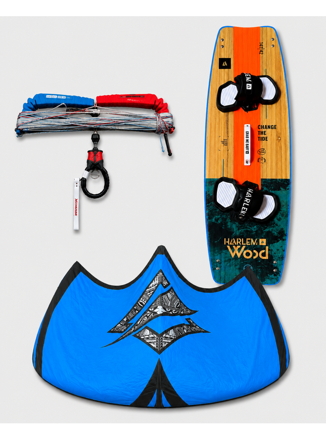 Naish Pivot S26 12m + Harlem 141x42 (NIEUW) + Naish Torque Bar