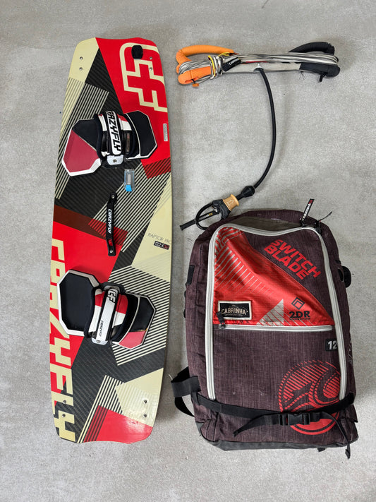 Cabrinha Switchblade 12m + Crazyfly Raptor 132x39 + Cabrinha Bar
