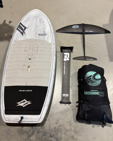 Naish Hover Ascend 6’2 - 122L + F4 GP 1450 Foil + Cabrinha Crosswing X3 6.0m