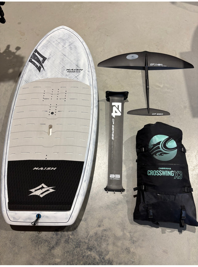 Naish Hover Ascend 6’2 - 122L + F4 GP 1450 Foil + Cabrinha Crosswing X3 6.0m