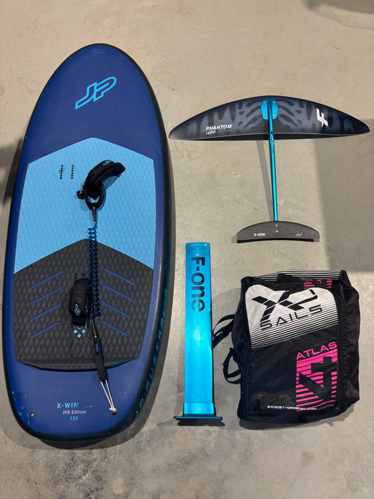 Complete Wingfoil set | JP X-Winger 133L + F-One Phantom 1680 Foil + Atlas Wing 4.0m