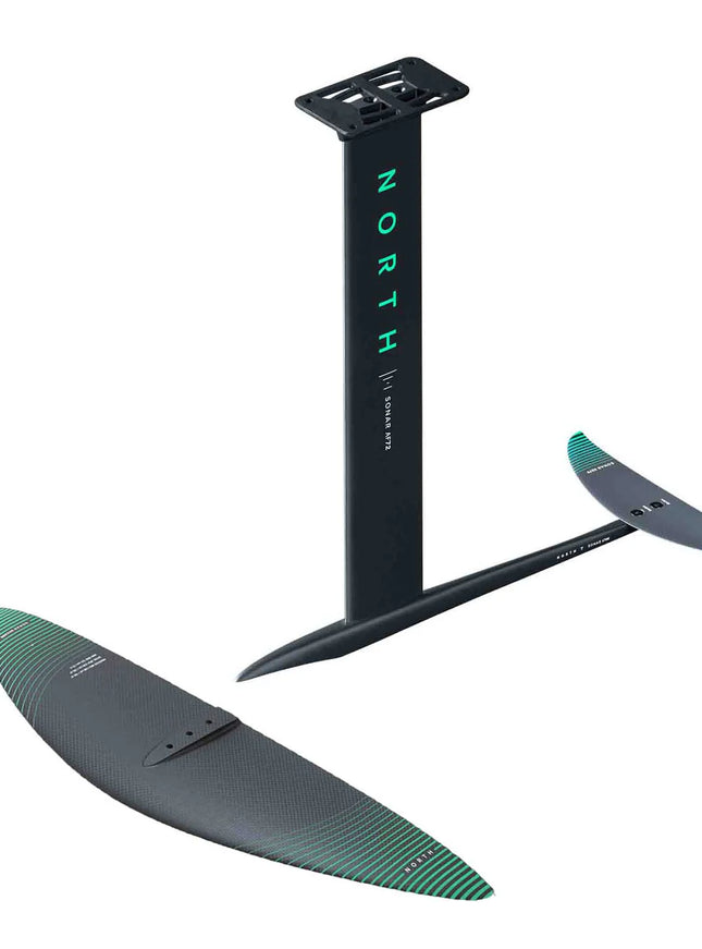 North Sonar Foil Set Aluminium / 1350 & 270 / Mast 85cm - NIEUW