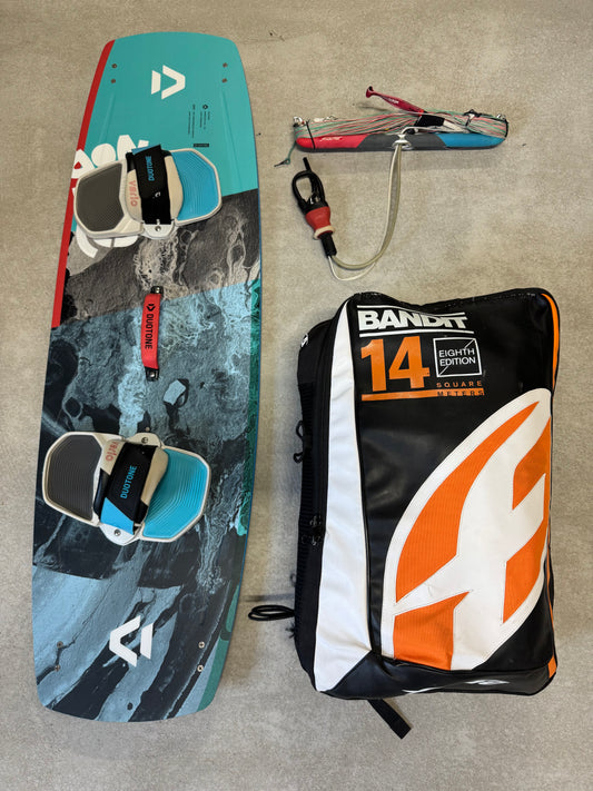 F-One Bandit 14m + Duotone Gonzales 142x43 + F-One Bar